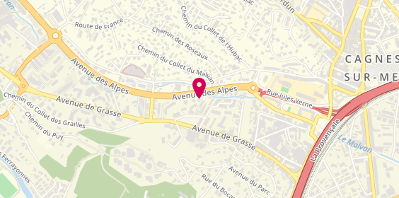 Plan de Hp Automobiles, 27 avenue des Alpes, 06800 Cagnes-sur-Mer