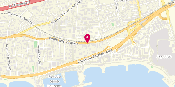 Plan de Auto Plus 06, 760 Route des Vespins, 06700 Saint-Laurent-du-Var