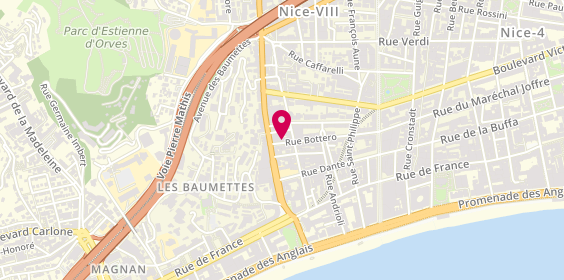 Plan de Carrosserie de Nice, 30 Rue Bottéro, 06000 Nice