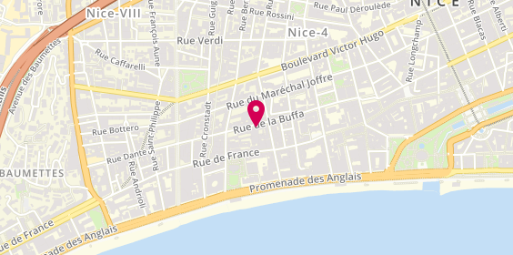 Plan de Sté Grands Garages Méditerraneens, 45 Rue Buffa, 06000 Nice