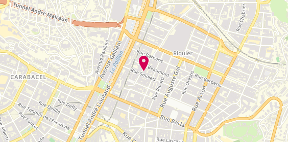 Plan de GARAGE ROUX Dacia, 11 Rue Smolett, 06300 Nice