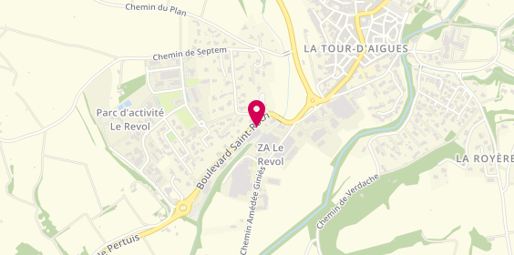 Plan de GARAGE LAUGIER BERNARD - Renault, 346 Boulevard Saint-Roch, 84240 La Tour-d'Aigues