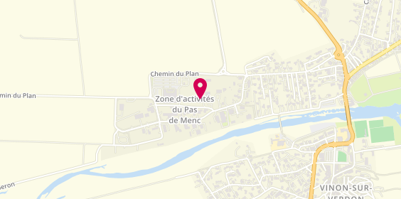 Plan de Vinon Meca, Zone d'Activités du Pas de Menc
40 chemin des Artisans, 83560 Vinon-sur-Verdon