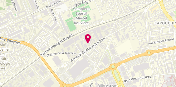 Plan de Rapid Auto Center, 1040 Avenue du Maréchal Juin impasse Juvénal, 30900 Nîmes