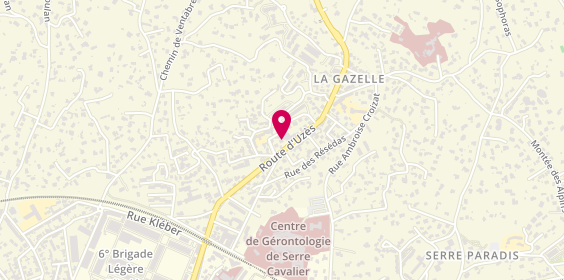 Plan de Garage de la Gazette, 89 Route d'Uzès, 30000 Nîmes