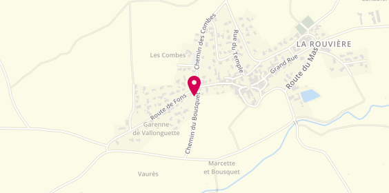 Plan de BERGER Bernard, 37 Route de Fons, 30190 La Rouvière