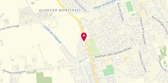 Plan de Garage Montfavet Automobile, 5 Cours des Freres Folcoaud, 84140 Avignon