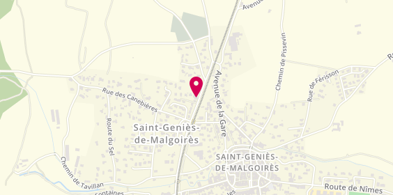Plan de Tim's Garage, 17 avenue des Jonquières, 30190 Saint-Geniès-de-Malgoirès