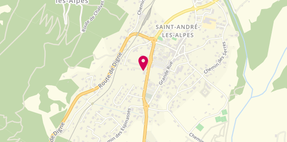 Plan de SARL Garage Station Chabot, Route de Nice, 04170 Saint-André-les-Alpes