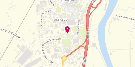 Plan de Albasud Sport Auto, chemin de Gimbelet, 82000 Montauban