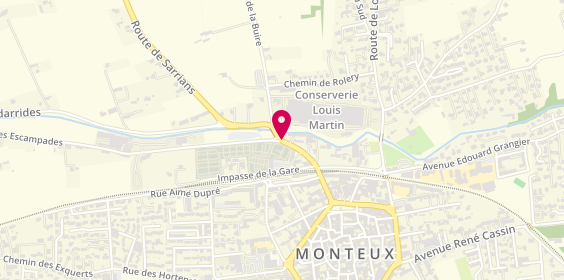 Plan de Garage des Castors, 2 Boulevard de Sarrians Chez Transports Moulin, 84170 Monteux