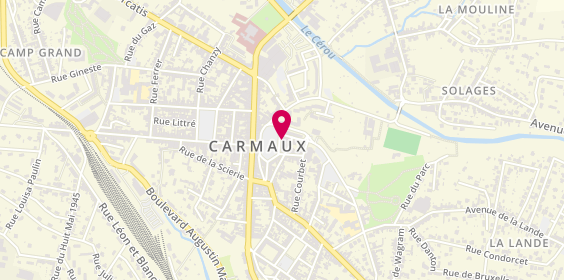 Plan de Auto News Occasions, 18 place Gambetta, 81400 Carmaux