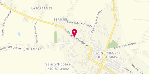 Plan de Total, avenue de Notre Dame, 82210 Saint-Nicolas-de-la-Grave