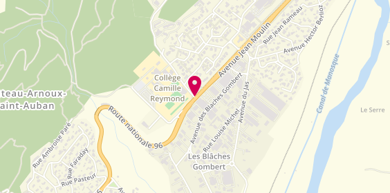 Plan de Pons'Auto, Avenue Blaches Gombert Zone Artisanale. Blaches Gombert, 04160 Château-Arnoux-Saint-Auban