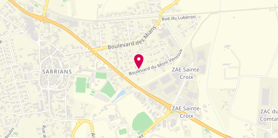 Plan de SAS Mobirelais, 132 Boulevard du Mont Ventoux, 84260 Sarrians