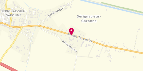 Plan de Auto Camp 47, 1419 Avenue des Landes, 47310 Sérignac-sur-Garonne