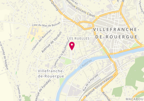 Plan de Vulco, Avenue de Toulouse, 12200 Villefranche-de-Rouergue