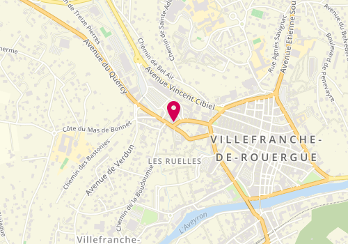 Plan de Net.car, 30 Rue Jacques Borelly, 12200 Villefranche-de-Rouergue