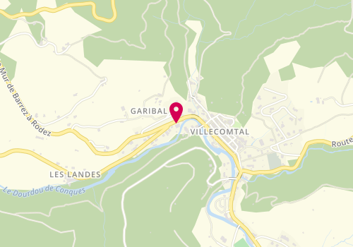 Plan de Garage Gibergu'Auto, 95 Route de Polissal
Garibal S, 12330 Mouret
