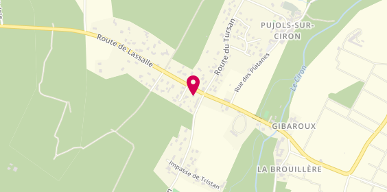 Plan de Chris Autos, 2 Route de Landiras, 33210 Pujols-sur-Ciron