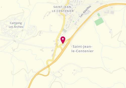 Plan de Saint Jean Auto Services, N102, 07580 Saint-Jean-le-Centenier