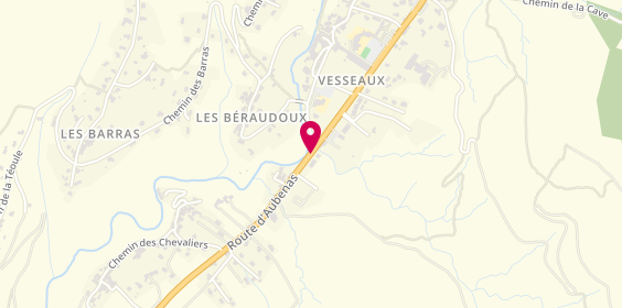 Plan de Seb Auto Service, 37 Route d'Aubenas, 07200 Vesseaux