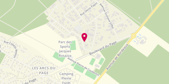Plan de Dufour Clarac Automobile, 3 Rue Panhard-Levassor, 33510 Andernos-les-Bains