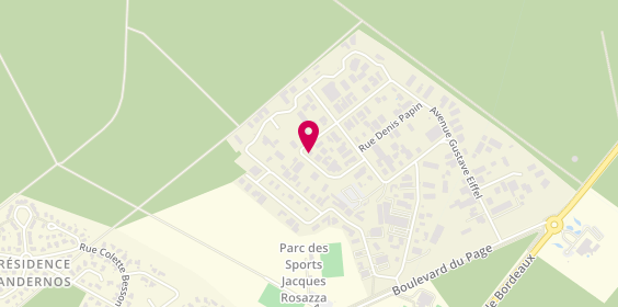 Plan de First Stop Atout Pneus et Services, 9 Rue Gilles de Roberval, 33510 Andernos-les-Bains
