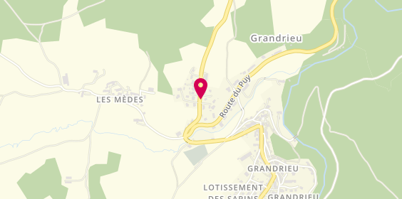 Plan de Garage Pons, Route Saugues, 48600 Grandrieu