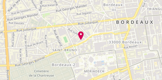 Plan de Centre Auto Meriadeck, 141 Rue Georges Bonnac, 33000 Bordeaux