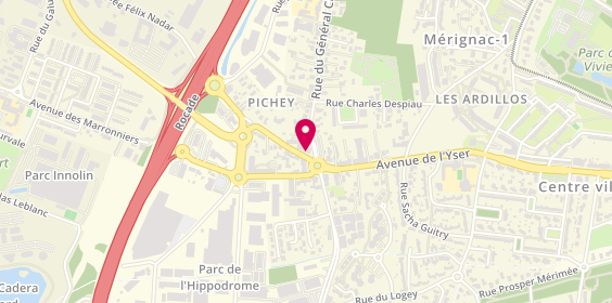 Plan de Garage de Pichey, 1 Rue Jacques Prévert, 33700 Mérignac