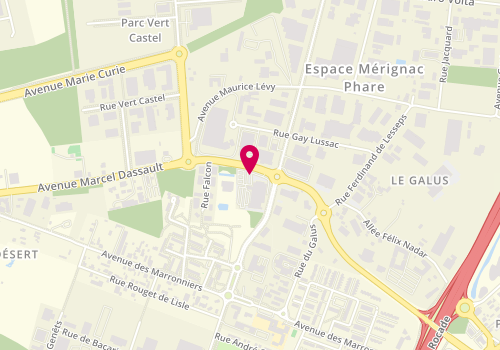 Plan de DBF Merignac, 8 avenue Marcel Dassault, 33700 Mérignac