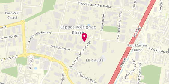 Plan de L'Atelier Ngc, 10 Rue Ferdinand de Lesseps, 33700 Mérignac