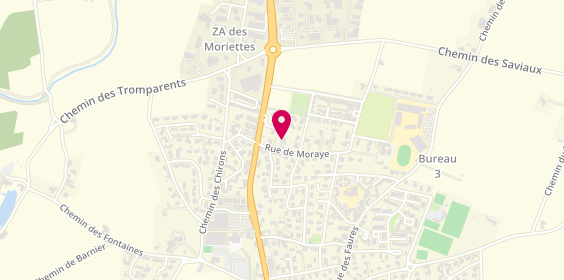 Plan de Auto Street, 5 Rue de Moraye, 26760 Beaumont-lès-Valence
