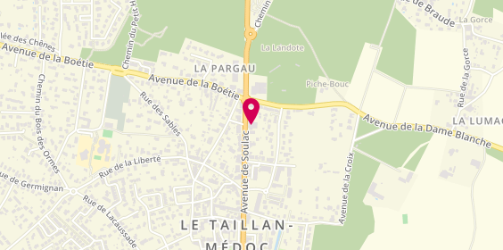 Plan de Garage du Taillan Agent Renault, 86 avenue de Soulac, 33320 Le Taillan-Médoc