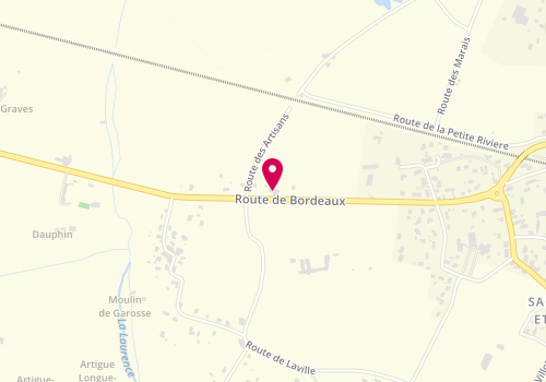 Plan de Skc-Auto, Route de Bordeaux, 33450 Saint-Sulpice-et-Cameyrac