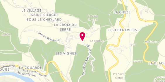 Plan de Steph Restor'auto, 115 Allée Chambas, 07160 Saint-Cierge-sous-le-Cheylard