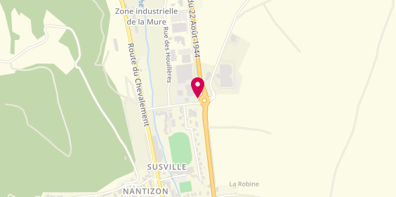 Plan de Servizet Auto Susville, Zone Industrielle Du
Le Villaret, 38350 Susville