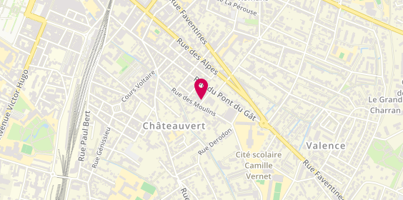 Plan de Gge Crozier Valence, 10 Rue Frugiere, 26000 Valence