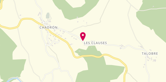 Plan de Degeorges Carosserie, Les Clauses, 43150 Chadron