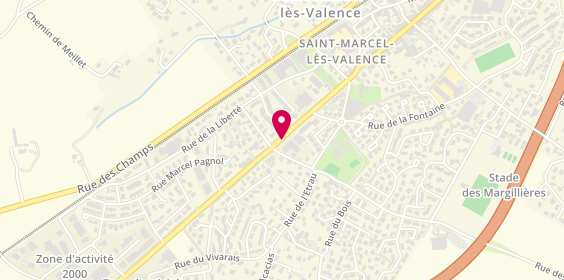 Plan de Centre Auto Provençal, 115 Avenue de Provence, 26320 Saint-Marcel-lès-Valence