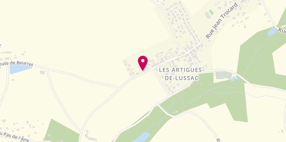 Plan de Artigues Auto, 185 Rue Jean Trocard, 33570 Les Artigues-de-Lussac