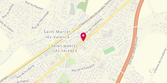Plan de Garage André Bard, Rue des Chabottes Route Nationale 532, 26320 Saint-Marcel-lès-Valence