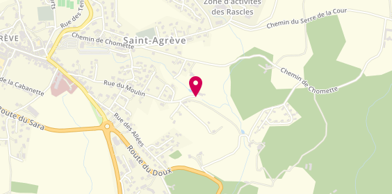 Plan de GARAGE BRUAS Romain, Chemin du Moulin, 07320 Saint-Agrève