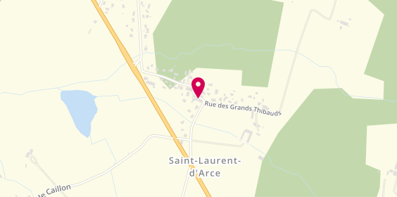 Plan de Hbm Auto, 16 Rue des Petits Thibauds, 33240 Saint-Laurent-d'Arce