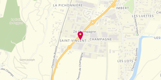 Plan de Berthier Automobiles, 175 chemin de Champagne, 07300 Tournon-sur-Rhône