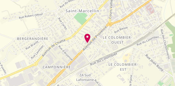 Plan de A+ Glass Gontier, 36 Avenue de Provence, 38160 Saint-Marcellin