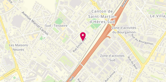 Plan de Groupauto, 16 Bis Rue Emile Zola, 38400 Saint-Martin-d'Hères