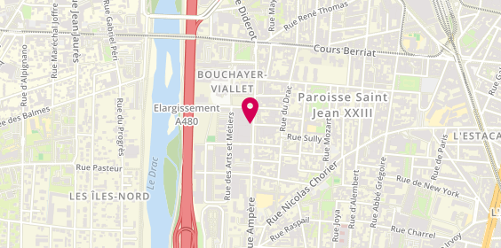 Plan de Api Grenoble, 10 Rue Ampère, 38000 Grenoble