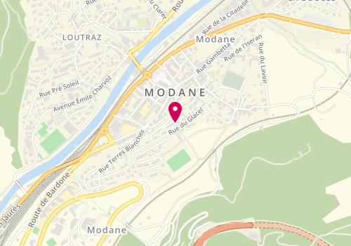 Plan de First Stop, 5 Rue Glacières, 73500 Modane